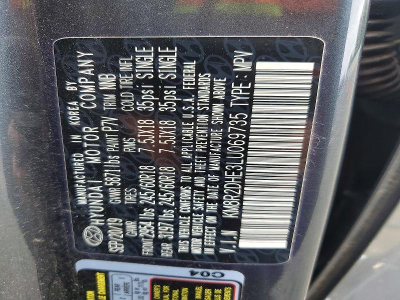 Aukcja sprzedaży 2020 Hyundai Palisade, vin: KM8R2DHE3LU069735, numer aukcji: 56136866