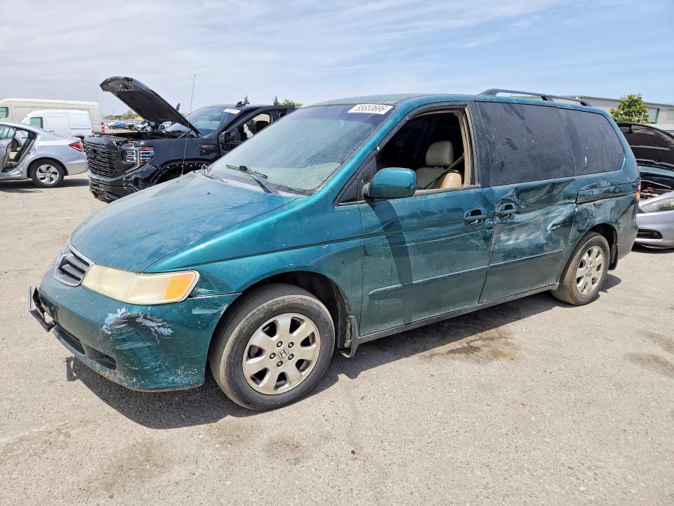 2002 Honda Odyssey მანქანა იყიდება აუქციონზე, vin: 2HKRL18602H519343, აუქციონის ნომერი: 55653696