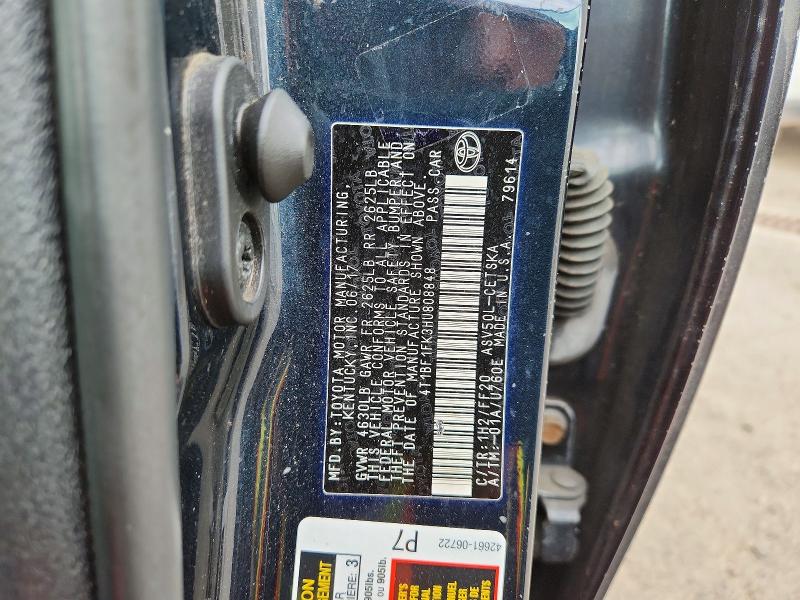 57200156 :رقم المزاد ، 4T1BF1FK3HU808848 vin ، 2017 Toyota Camry مزاد بيع