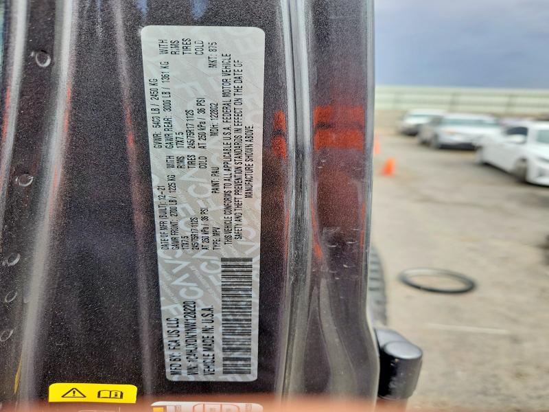2022 Jeep Wrangler Unlimited მანქანა იყიდება აუქციონზე, vin: 1C4HJXDN1NW128220, აუქციონის ნომერი: 55721386