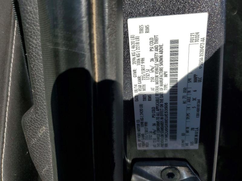 Продажа на аукционе авто 2014 Ford Escape, vin: 1FMCU0GX8EUE53508, номер лота: 56163686