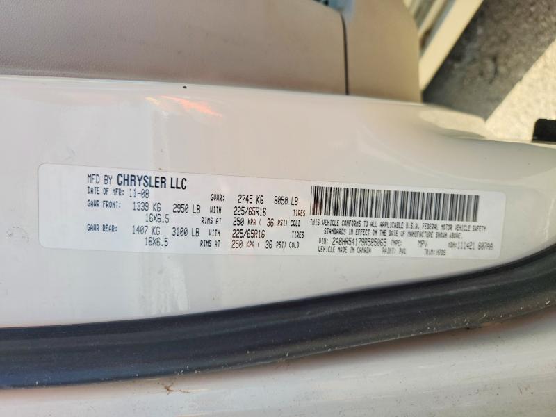 55575296 :رقم المزاد ، 2A8HR54179R585065 vin ، 2009 Chrysler Town & Country مزاد بيع
