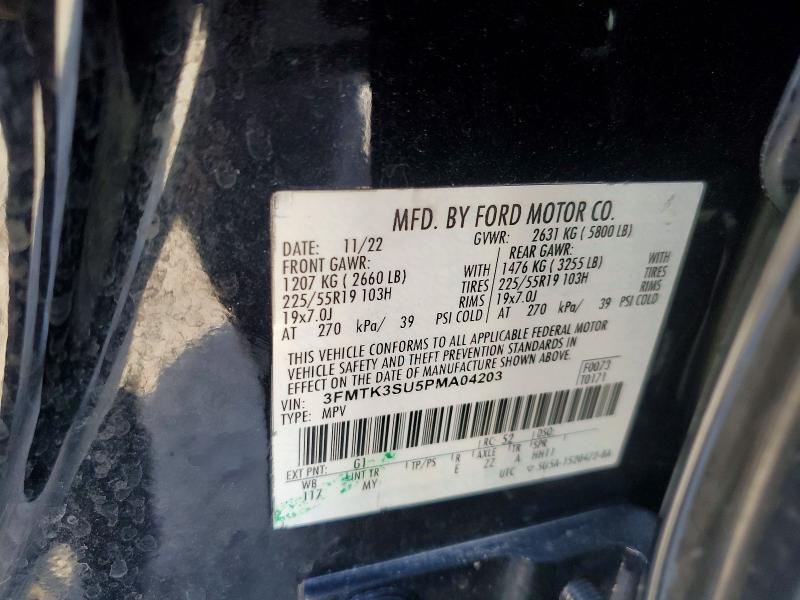 Aukcja sprzedaży 2023 Ford Mustang Mach-e, vin: 3FMTK3SU5PMA04203, numer aukcji: 57049496