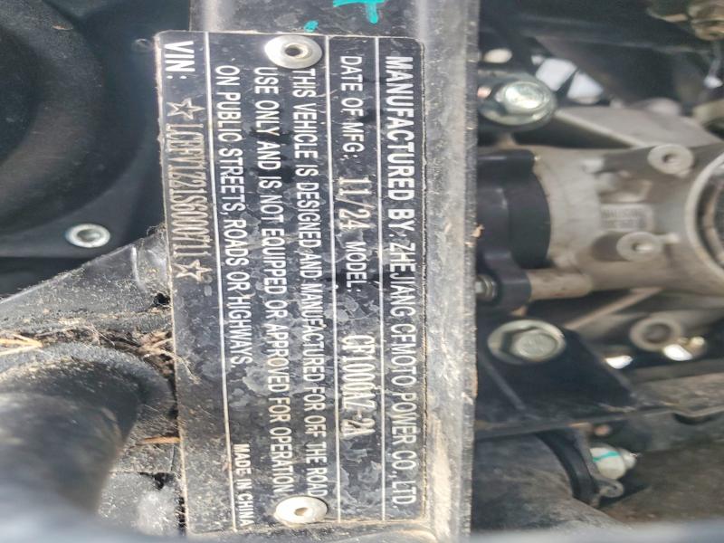 Продажа на аукционе авто 2025 Cfmoto Cforce, vin: LCEFV1Z21S6000711, номер лота: 58593616