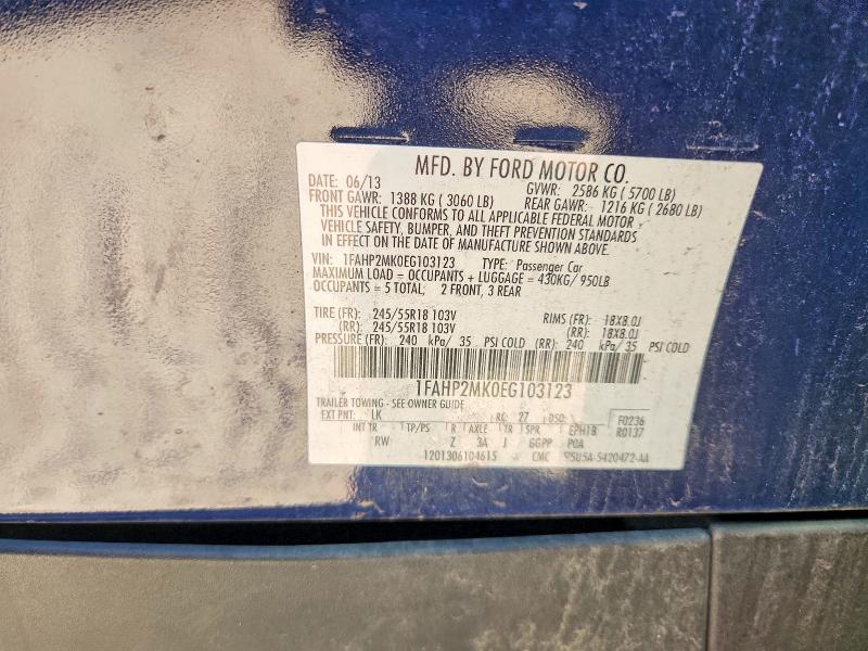 Продаж на аукціоні авто 2014 Ford Taurus, vin: 1FAHP2MK0EG103123, номер лоту: 55881456
