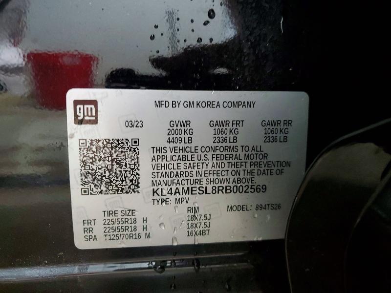 58703406 :رقم المزاد ، KL4AMESL8RB002569 vin ، 2024 Buick Encore Gx مزاد بيع