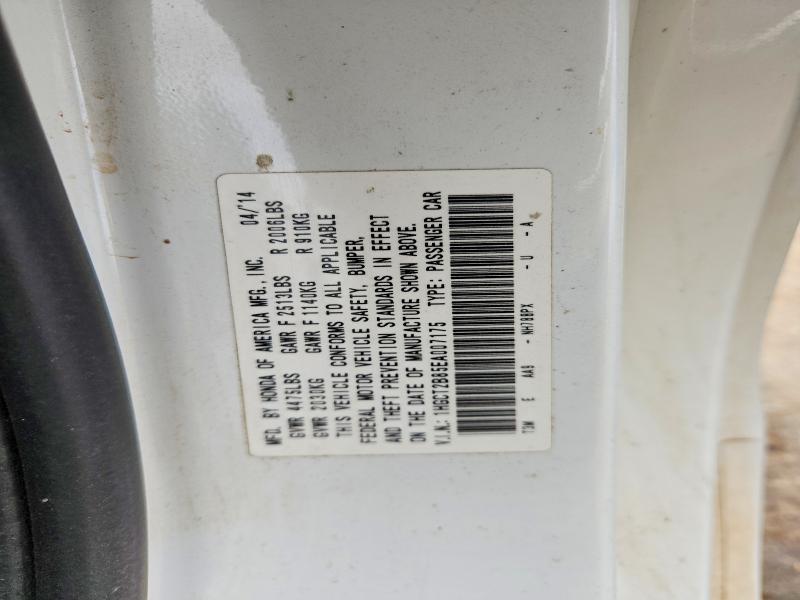 Продаж на аукціоні авто 2014 Honda Accord, vin: 1HGCT2B85EA007175, номер лоту: 56305306