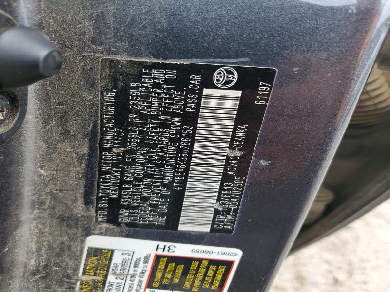 Aukcja sprzedaży 2008 Toyota Camry, vin: 4T1BE46K38U766153, numer aukcji: 56034846