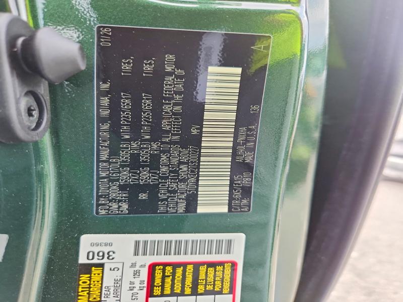2026 Toyota Sienna მანქანა იყიდება აუქციონზე, vin: 5TDYRKEC2TS300227, აუქციონის ნომერი: 58323066