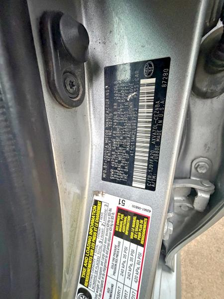 Aukcja sprzedaży 2020 Toyota Camry, vin: 4T1C11AK2LU887853, numer aukcji: 58641446