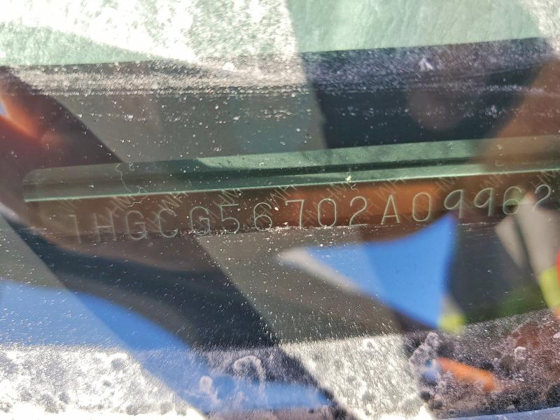 55278126 :رقم المزاد ، 1HGCG56702A099623 vin ، 2002 Honda Accord مزاد بيع