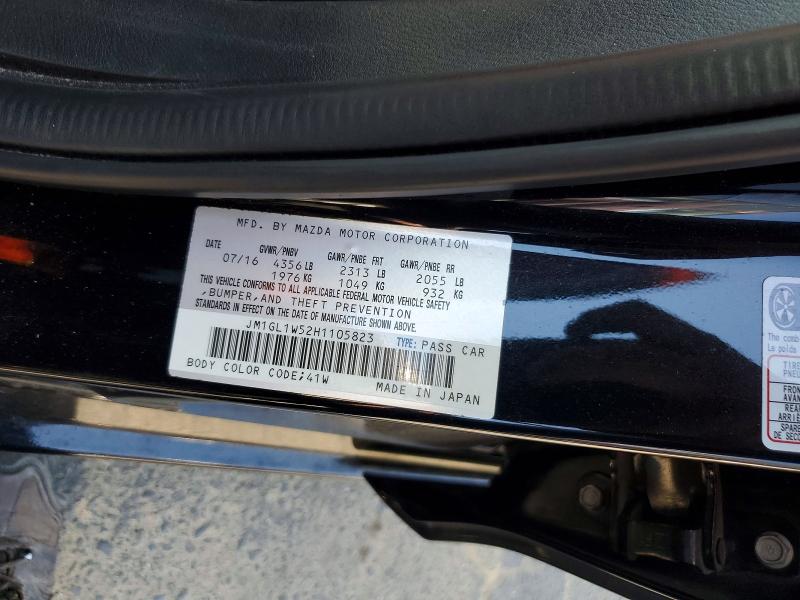 2017 Mazda 6 მანქანა იყიდება აუქციონზე, vin: JM1GL1W52H1105823, აუქციონის ნომერი: 56970556