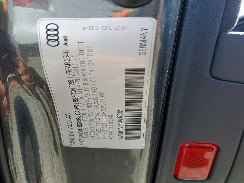 Aukcja sprzedaży 2018 Audi S4, vin: WAUB4AF44JA078321, numer aukcji: 56242246