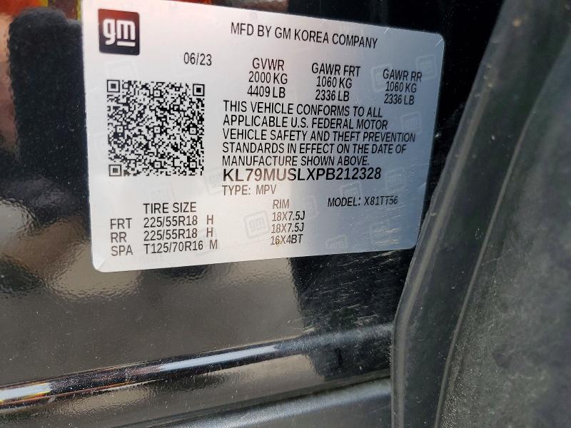 58761586 :رقم المزاد ، KL79MUSLXPB212328 vin ، 2023 Chevrolet Trailblazer مزاد بيع