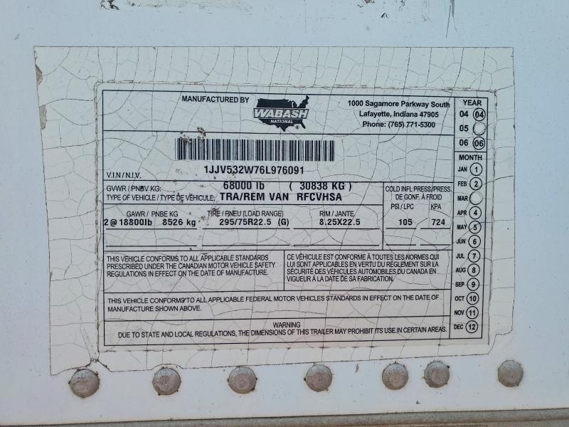 Продаж на аукціоні авто 2006 Wabash Wabash National Corporation, vin: 1JJV532W76L976091, номер лоту: 60984326