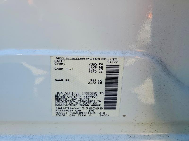 Продажа на аукционе авто 2022 Nissan Leaf, vin: 1N4AZ1BVXNC558099, номер лота: 56130546
