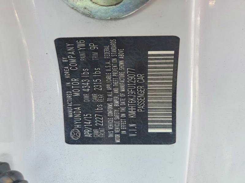 2015 Hyundai Genesis Coupe მანქანა იყიდება აუქციონზე, vin: KMHHT6KJ9FU129077, აუქციონის ნომერი: 58137196