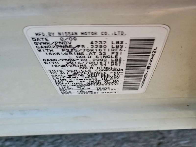 Auction sale of the 2010 Nissan Rogue, vin: JN8AS5MT1AW002231, lot number: 56171936