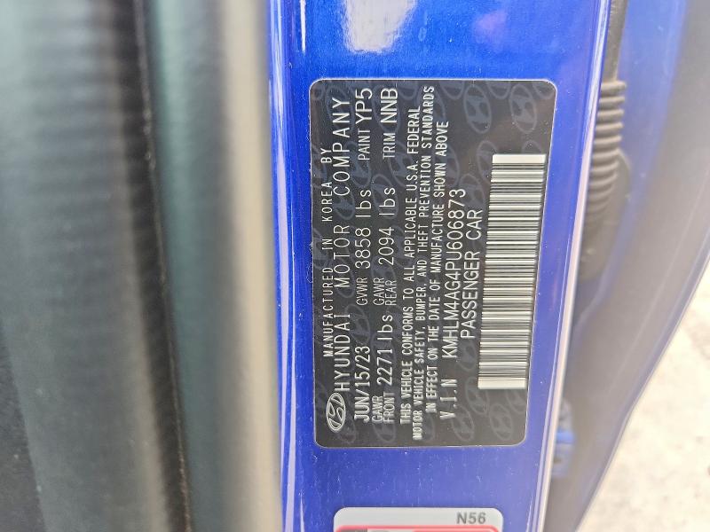 Продажа на аукционе авто 2023 Hyundai Elantra, vin: KMHLM4AG4PU606873, номер лота: 58251536