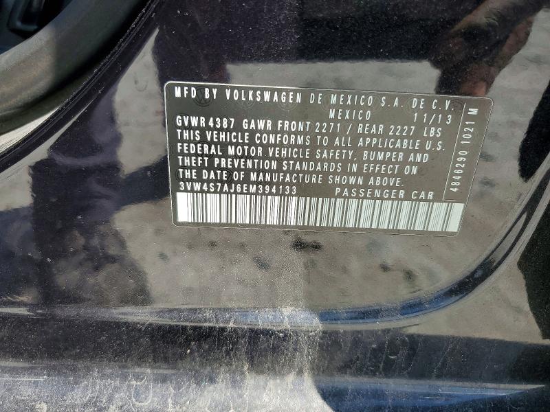 Aukcja sprzedaży 2014 Volkswagen Jetta, vin: 3VW4S7AJ6EM394133, numer aukcji: 57993926