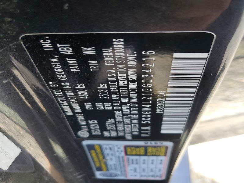 Aukcja sprzedaży 2016 Kia Optima, vin: 5XXGW4L21GG034216, numer aukcji: 56853576
