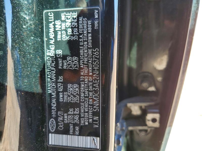 Продажа на аукционе авто 2022 Hyundai Tucson, vin: 5NMJC3AE2NH057265, номер лота: 56244506