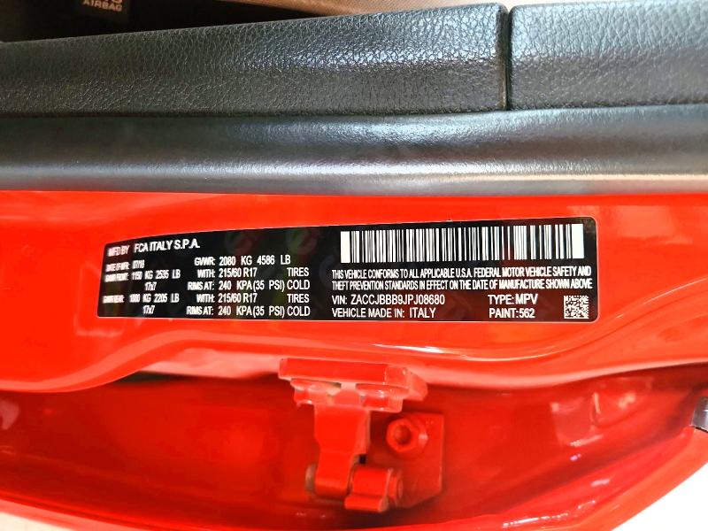 56128926 :رقم المزاد ، ZACCJBBB9JPJ08680 vin ، 2018 Jeep Renegade مزاد بيع