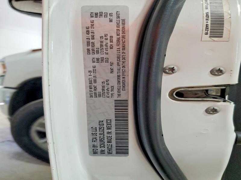 Продажа на аукционе авто 2020 Ram 2500, vin: 3C6UR5CL8LG251074, номер лота: 55896436