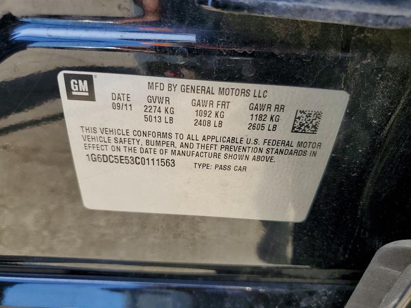Продажа на аукционе авто 2012 Cadillac Cts, vin: 1G6DC5E53C0111563, номер лота: 56398326
