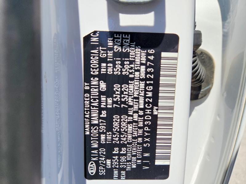 Aukcja sprzedaży 2021 Kia Telluride, vin: 5XYP3DHC2MG123746, numer aukcji: 57694806