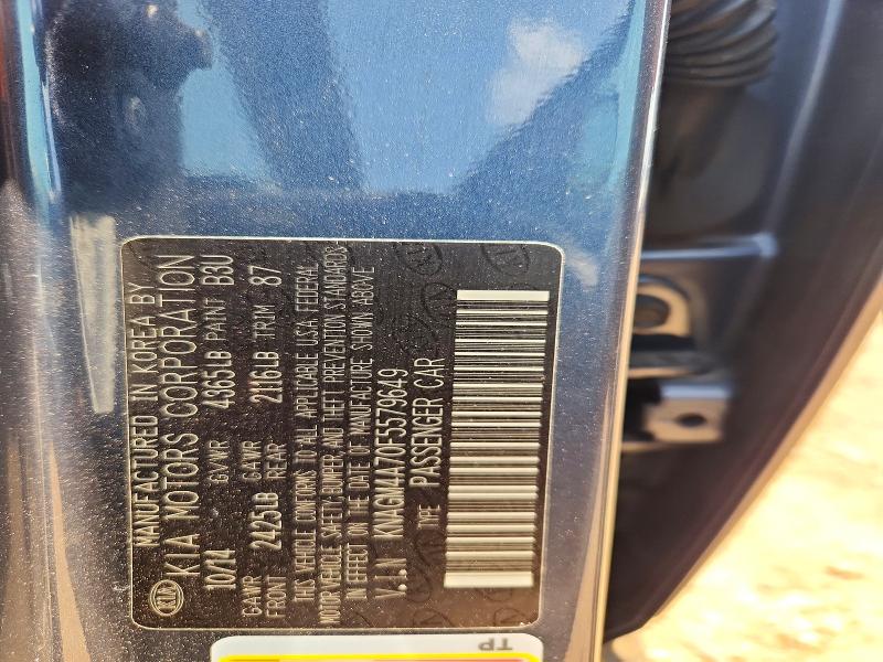 Aukcja sprzedaży 2015 Kia Optima, vin: KNAGM4A70F5579649, numer aukcji: 58870456
