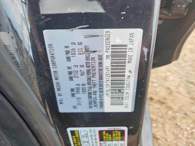 Продажа на аукционе авто 2010 Mazda 3, vin: JM1BL1SF7A1281491, номер лота: 57512656