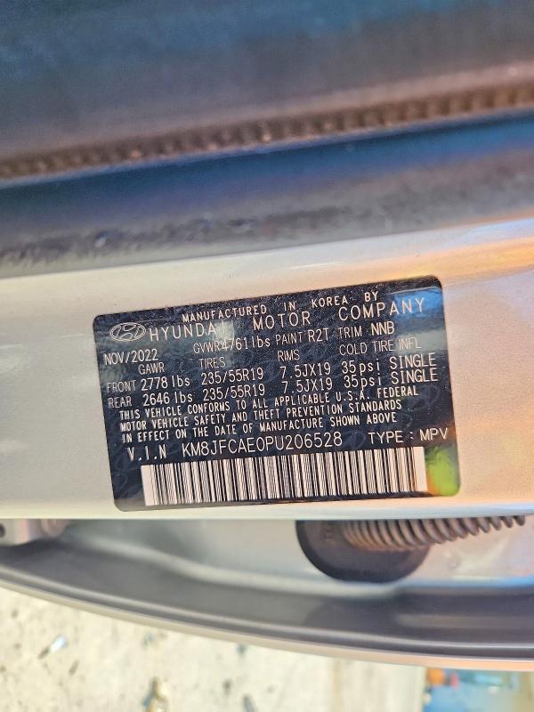 2023 Hyundai Tucson მანქანა იყიდება აუქციონზე, vin: KM8JFCAE0PU206528, აუქციონის ნომერი: 55760446