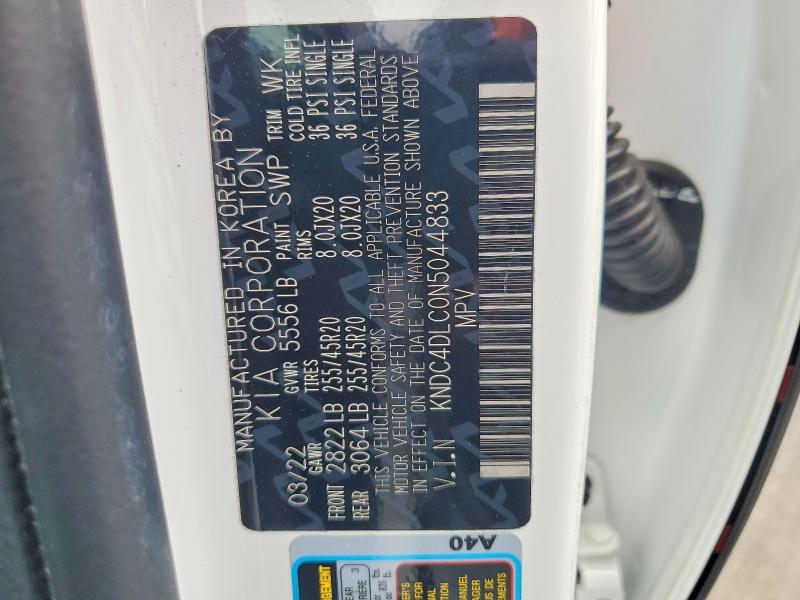 Aukcja sprzedaży 2022 Kia Ev6, vin: KNDC4DLC0N5044833, numer aukcji: 55848096