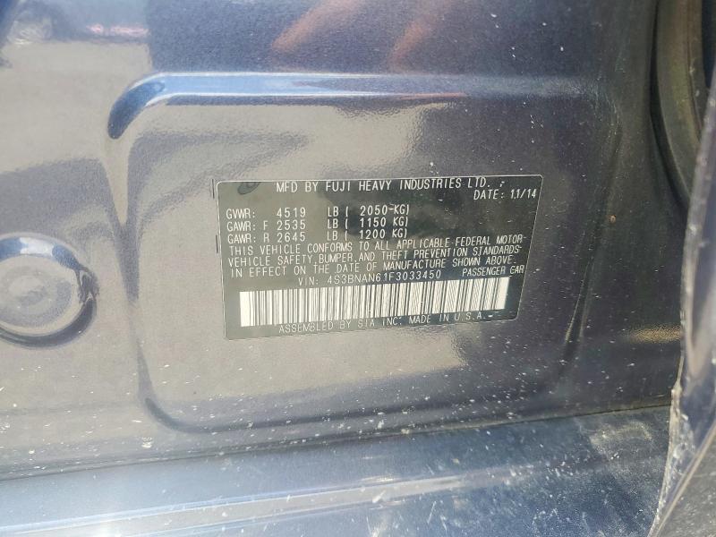 Продаж на аукціоні авто 2015 Subaru Legacy, vin: 4S3BNAN61F3033450, номер лоту: 55220246