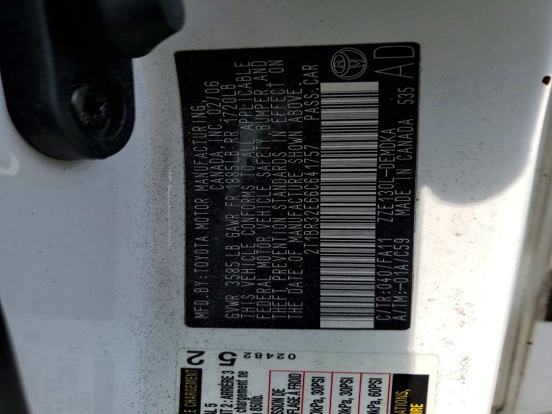 Aukcja sprzedaży 2006 Toyota Corolla, vin: 2T1BR32E66C641757, numer aukcji: 56495236