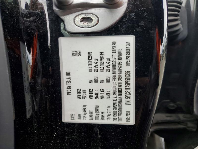 2023 Tesla Model 3 მანქანა იყიდება აუქციონზე, vin: 5YJ3E1EA5PF509356, აუქციონის ნომერი: 56159596