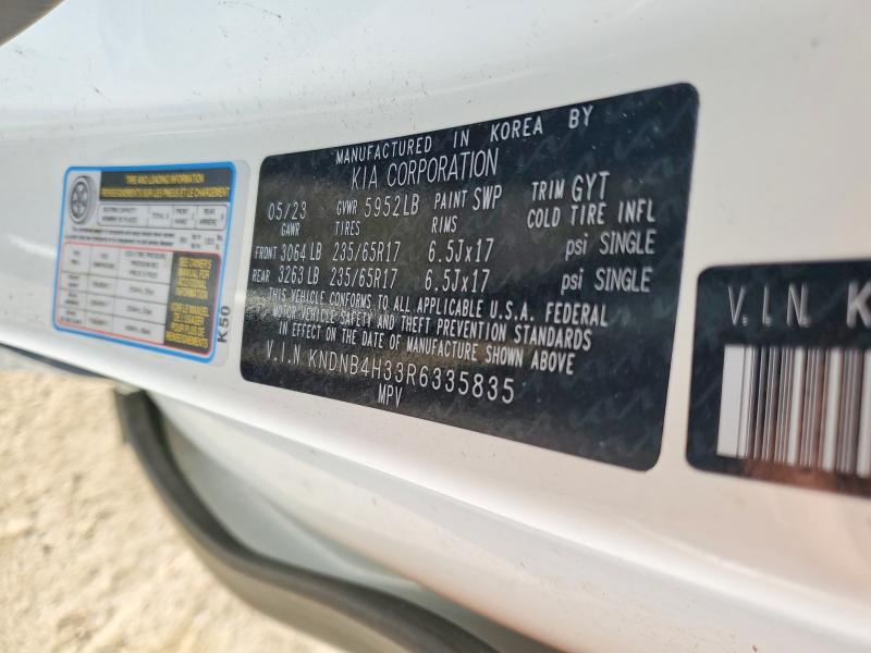 55852696 :رقم المزاد ، KNDNB4H33R6335835 vin ، 2024 Kia Carnival مزاد بيع