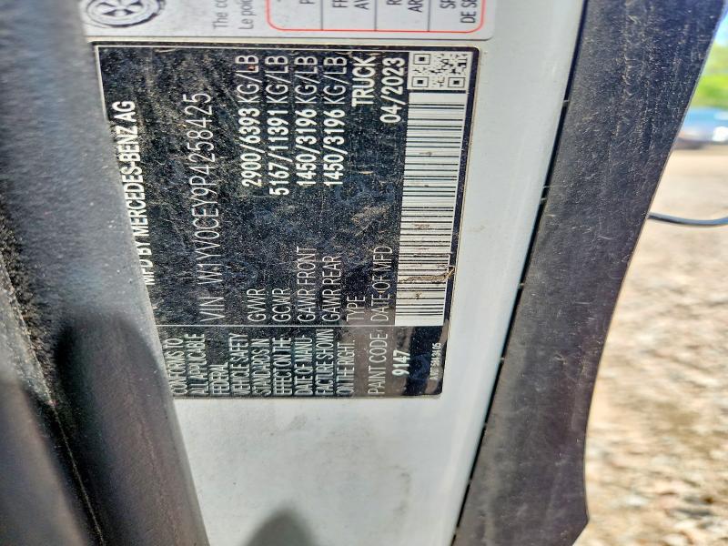 Aukcja sprzedaży 2023 Mercedes-benz Metris, vin: W1YV0CEY9P4258425, numer aukcji: 58768526