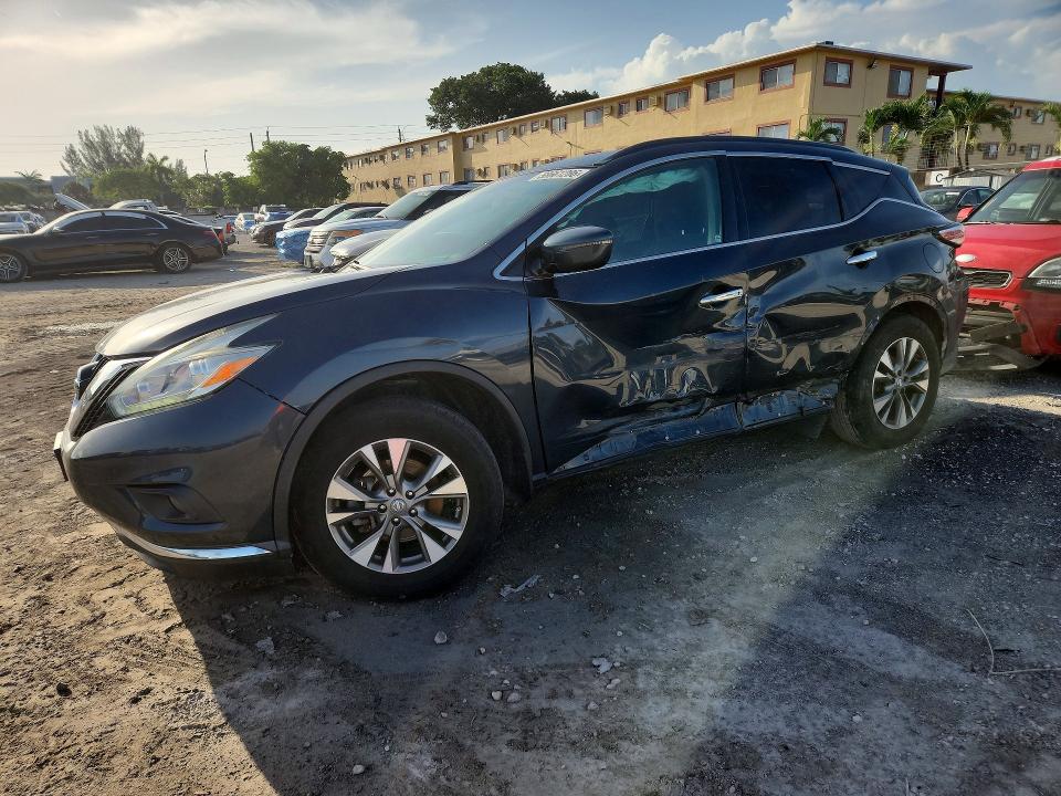 58661286 :رقم المزاد ، 5N1AZ2MH2HN185197 vin ، 2017 Nissan Murano مزاد بيع