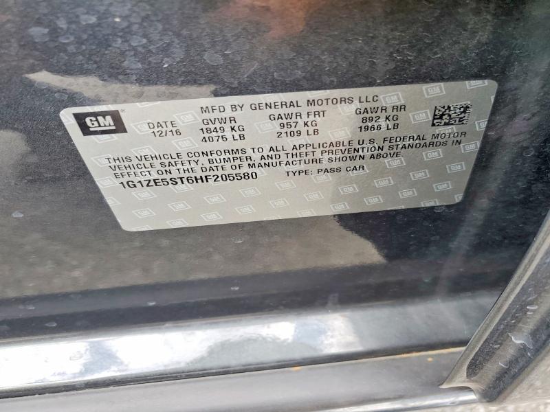Продажа на аукционе авто 2017 Chevrolet Malibu, vin: 1G1ZE5ST6HF205580, номер лота: 57876996