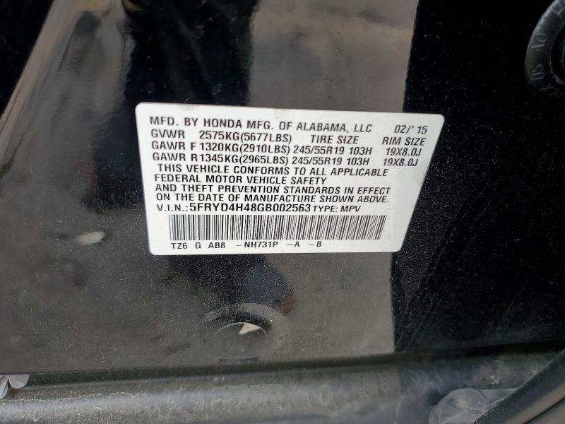 58911306 :رقم المزاد ، 5FRYD4H48GB002563 vin ، 2016 Acura Mdx مزاد بيع