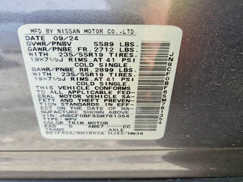 Aukcja sprzedaży 2025 Nissan Ariya, vin: JN8CF0BF6SM761354, numer aukcji: 55935066