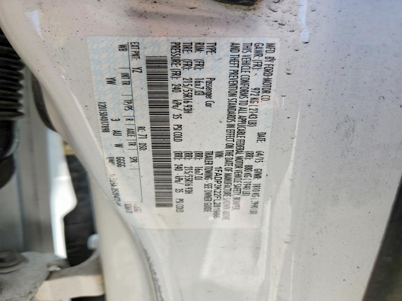 55946846 :رقم المزاد ، 1FADP3K22FL281986 vin ، 2015 Ford Focus مزاد بيع