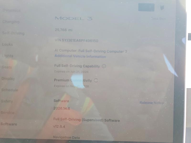 Продажа на аукционе авто 2023 Tesla Model 3, vin: 5YJ3E1EA6PF496150, номер лота: 57576646