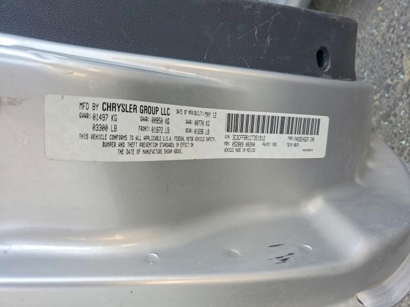 56850346 :رقم المزاد ، 3C3CFFBR1CT351912 vin ، 2012 Fiat 500 مزاد بيع