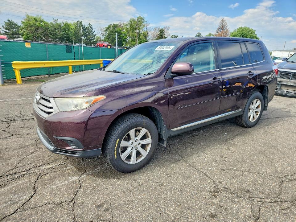 Auction sale of the 2013 Toyota Highlander, vin: 5TDZA3EH7DS040695, lot number: 57902996