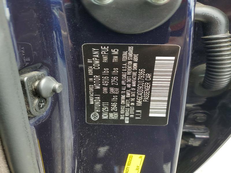 57707976 :رقم المزاد ، KMHGC4DD9CU179366 vin ، 2012 Hyundai Genesis مزاد بيع