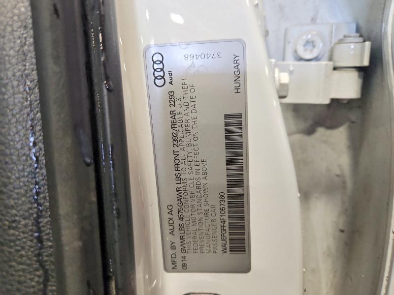 Продаж на аукціоні авто 2015 Audi A3, vin: WAUEFGFF4F1057360, номер лоту: 55974056