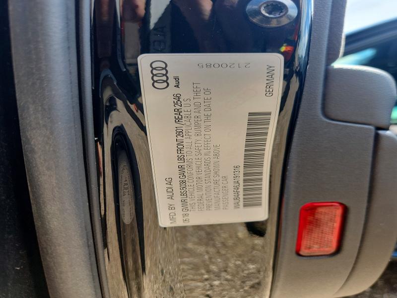 Продажа на аукционе авто 2018 Audi S4, vin: WAUB4AF46JA191316, номер лота: 58257256